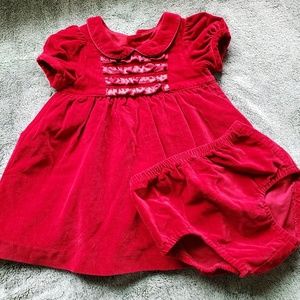 Red Velvet Toddler Dress